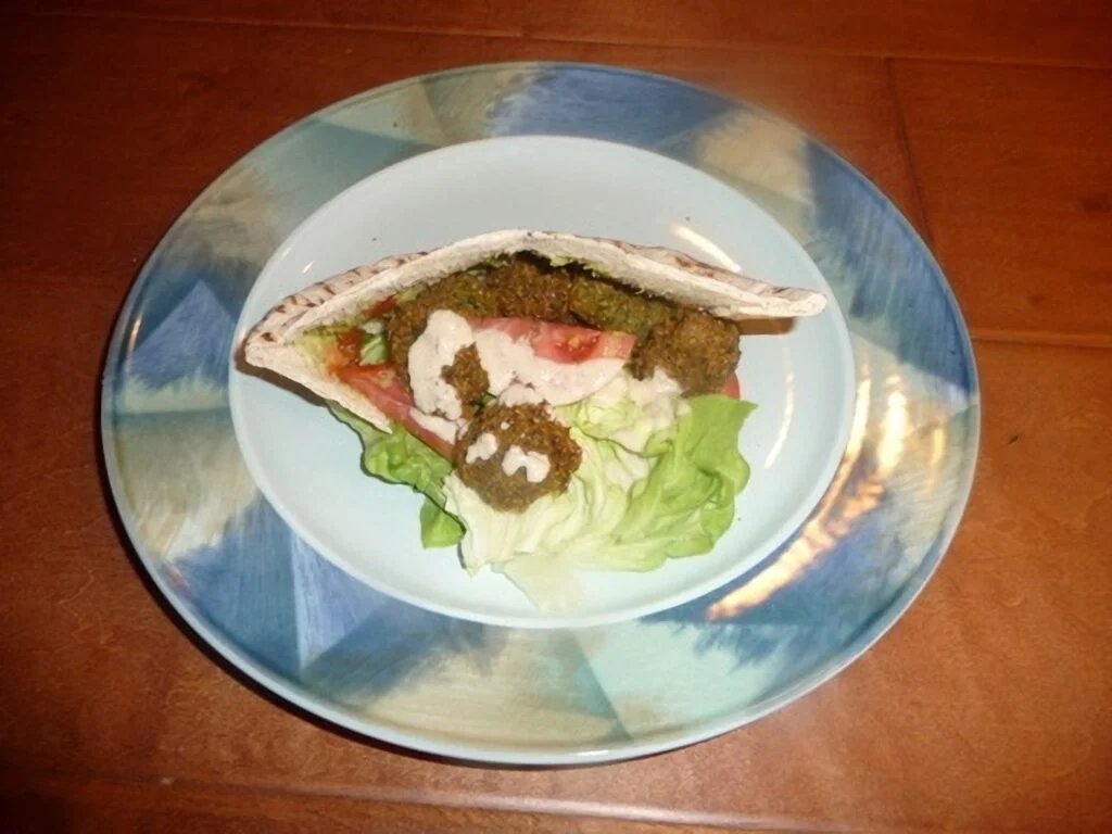 A plate with some food on it